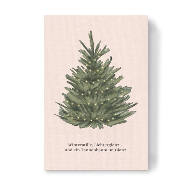 Leinwandbild "Winterstille und Lichterglanz" artboxONE - Weihnachten