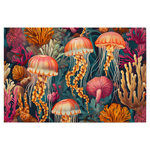 Poster 30x20 cm "Tanz der Quallen" artboxONE - Natur,Tiere,Unterwasser