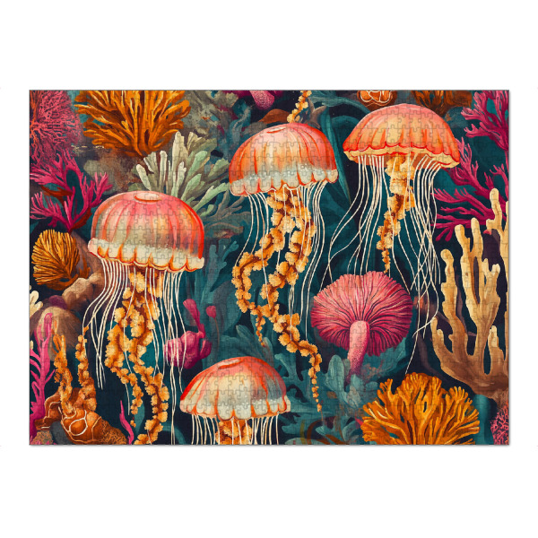 Puzzle Ravensburger "Tanz der Quallen" artboxONE - Natur,Tiere,Unterwasser