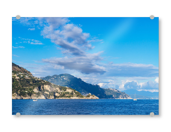 Acrylglasbild "Mittelmeerküste bei Amalfi" artboxONE - Natur,Reise,Reise / Strand und Meer,Reise / Länder