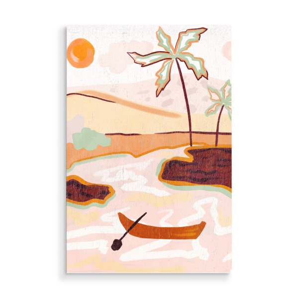 Holzbild "Zuckerwatte-Himmel-Kunst" artboxONE - Natur,Reise,Reise / Strand und Meer