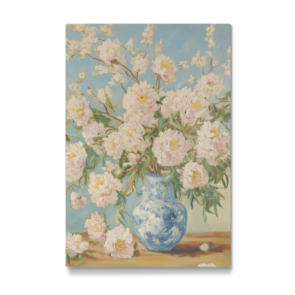 Galerie-Print "Rosa Pfingstrosen in Vase" 75x50 cm artboxONE