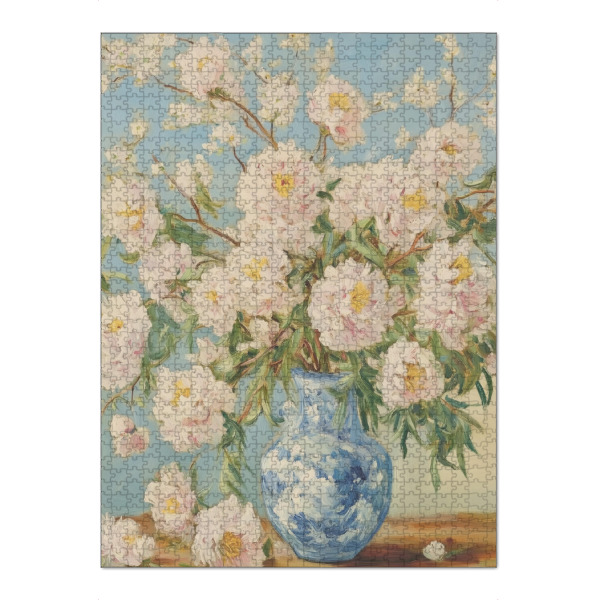 Puzzle Ravensburger "Rosa Pfingstrosen in Vase" artboxONE - Natur,Floral