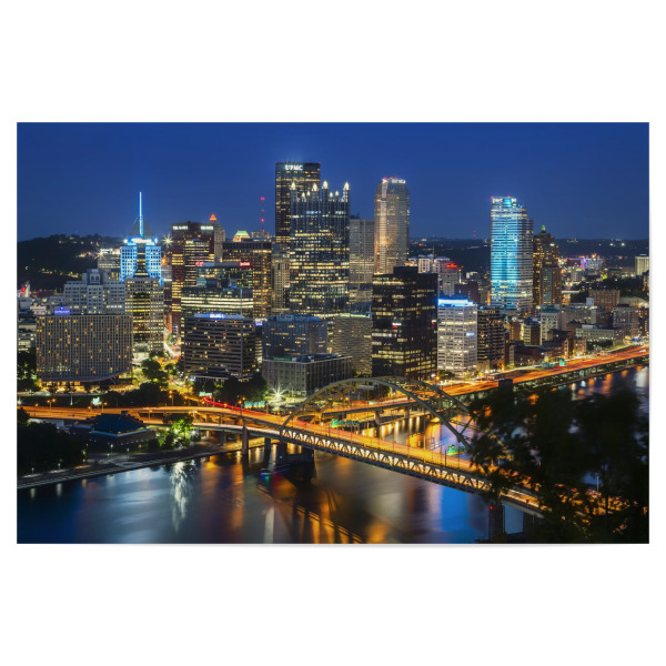 Poster "Traumhafte Skyline von Pittsburgh" artboxONE - Städte,Reise,Architektur,Städte / Weitere