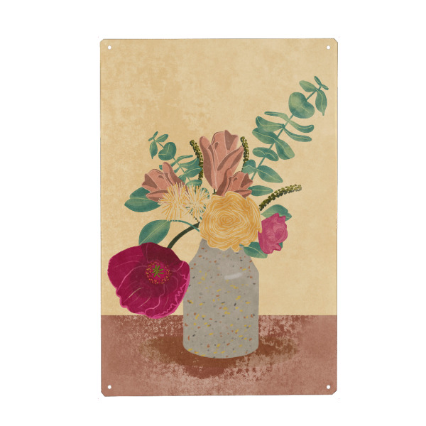 Metall Poster "Lieblingsblumen" artboxONE - Natur,Floral,Für Mama