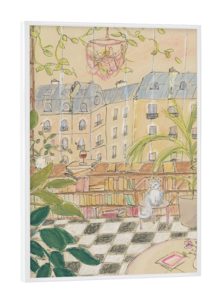 Poster mit weißem Rahmen "Antiquitätenladen" artboxONE - Floral,Tiere,Architektur,Städte / Paris,Essen & Trinken / Alkohol