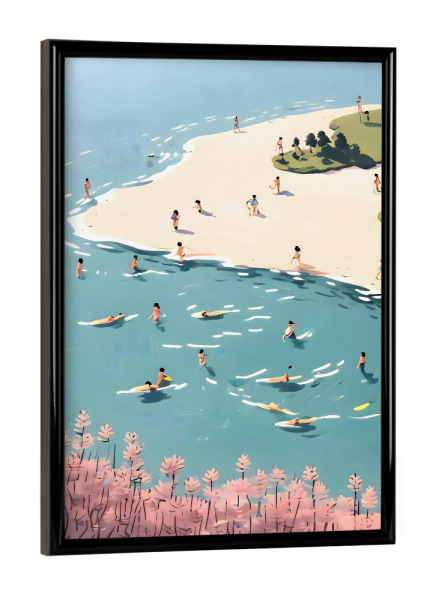 Poster mit schwarzem Rahmen "Letzten Sommer" artboxONE - Reise,Reise / Strand und Meer