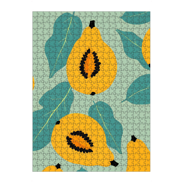 Puzzle Ravensburger "Papaya-Studie" artboxONE - Floral,Essen & Trinken,Essen & Trinken / Obst & Gemüse