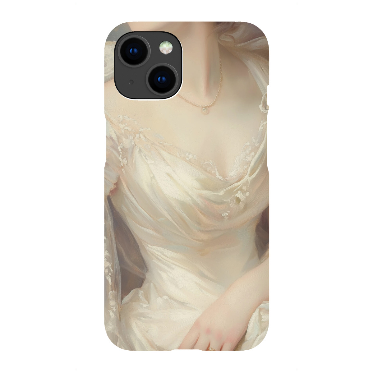 "Frau im Satinkleid"für iPhone - Premium-Case Handyhülle artboxONE