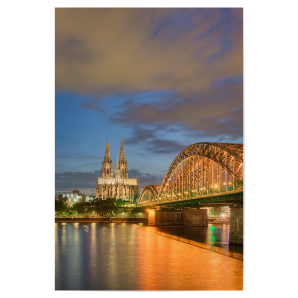 Poster "Der Kölner Dom am Abend" artboxONE - Städte,Städte / Köln,Architektur
