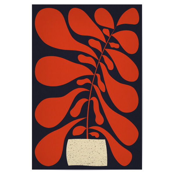Poster 30x20 cm "Galitsyna - Lazy Plant" artboxONE - Natur,Floral,Abstrakt