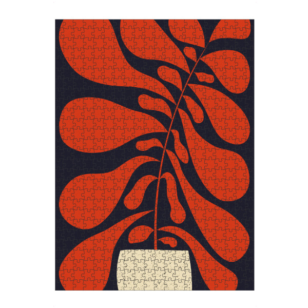 Puzzle Ravensburger "Galitsyna - Lazy Plant" artboxONE - Natur,Floral,Abstrakt