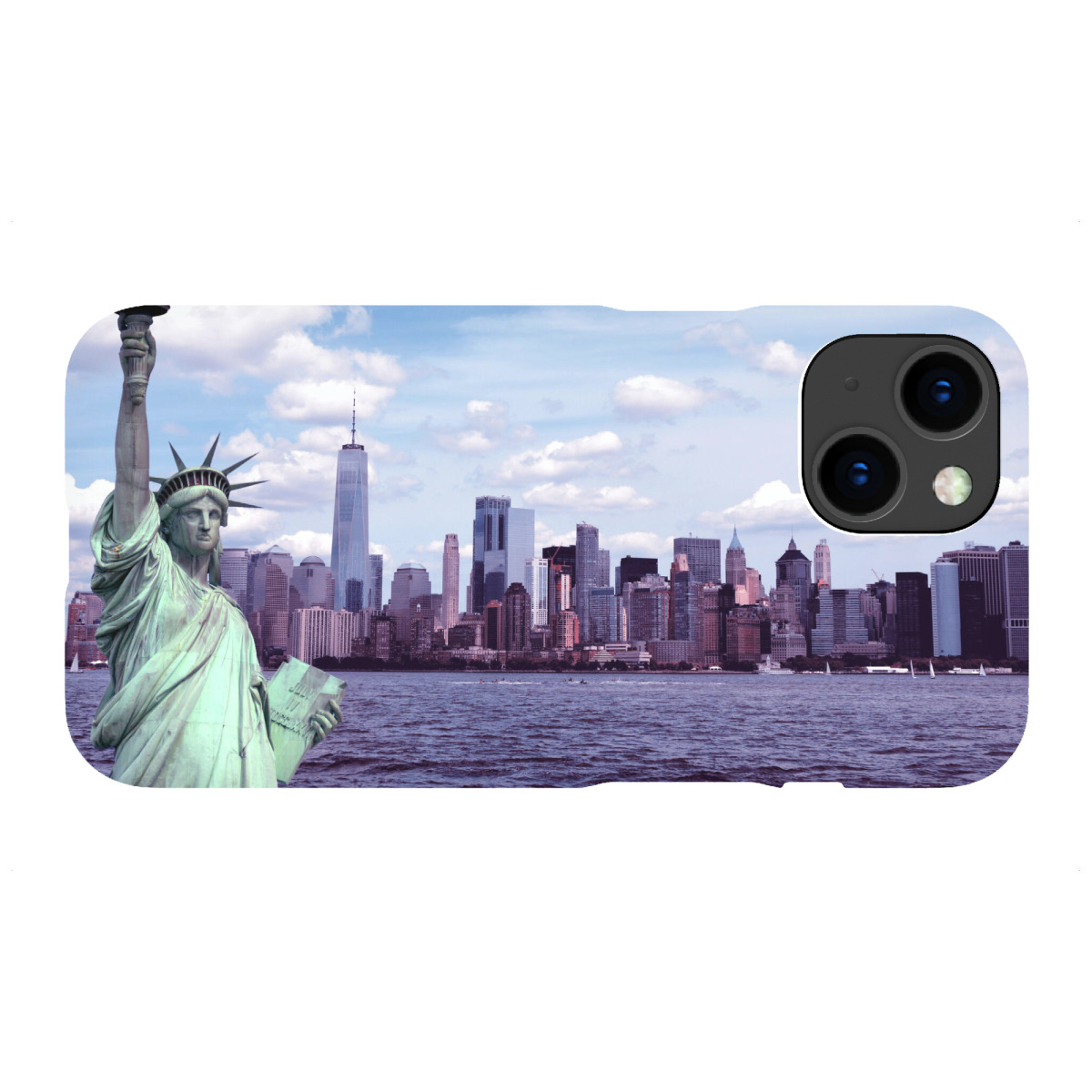 "NYC Miss Liberty & Skyline"für iPhone - Premium-Case Handyhülle artboxONE