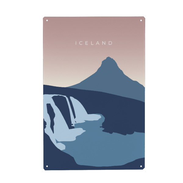 Holzbild "ICELAND - Berg Kirkjufell" artboxONE - Natur,Reise,Reise / Länder