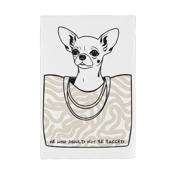 Holzbild "He Who Should Not Be Bagged" artboxONE - Tiere,Abstrakt