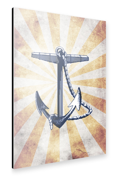 Alu-Dibond "Anchor vintage" 75x50 cm artboxONE