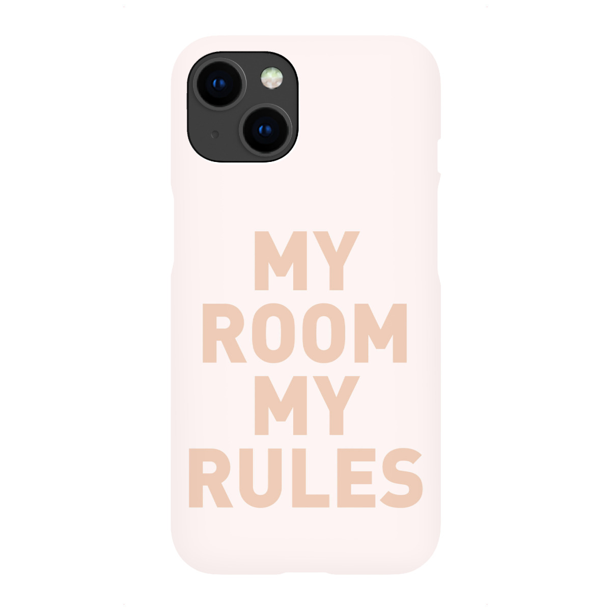 "My Room my Rules - Schild Apricot"für iPhone - Premium-Case Handyhülle artboxONE