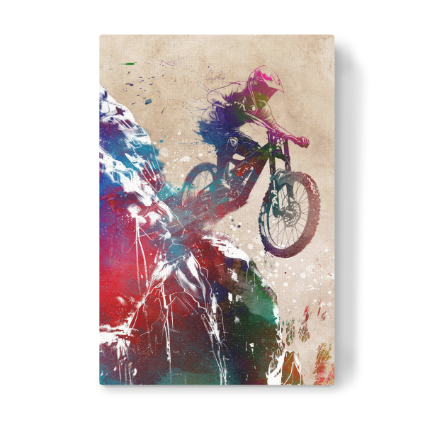 Leinwandbild "BMX Biker Sportart J" artboxONE - Sport,Sport / Motivation - Fahrrad,Bmx,Mtb,Fahrrad,Sport,Grafik