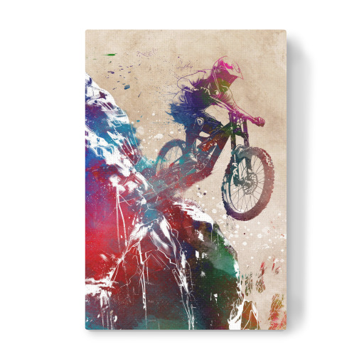 BMX biker sport art J