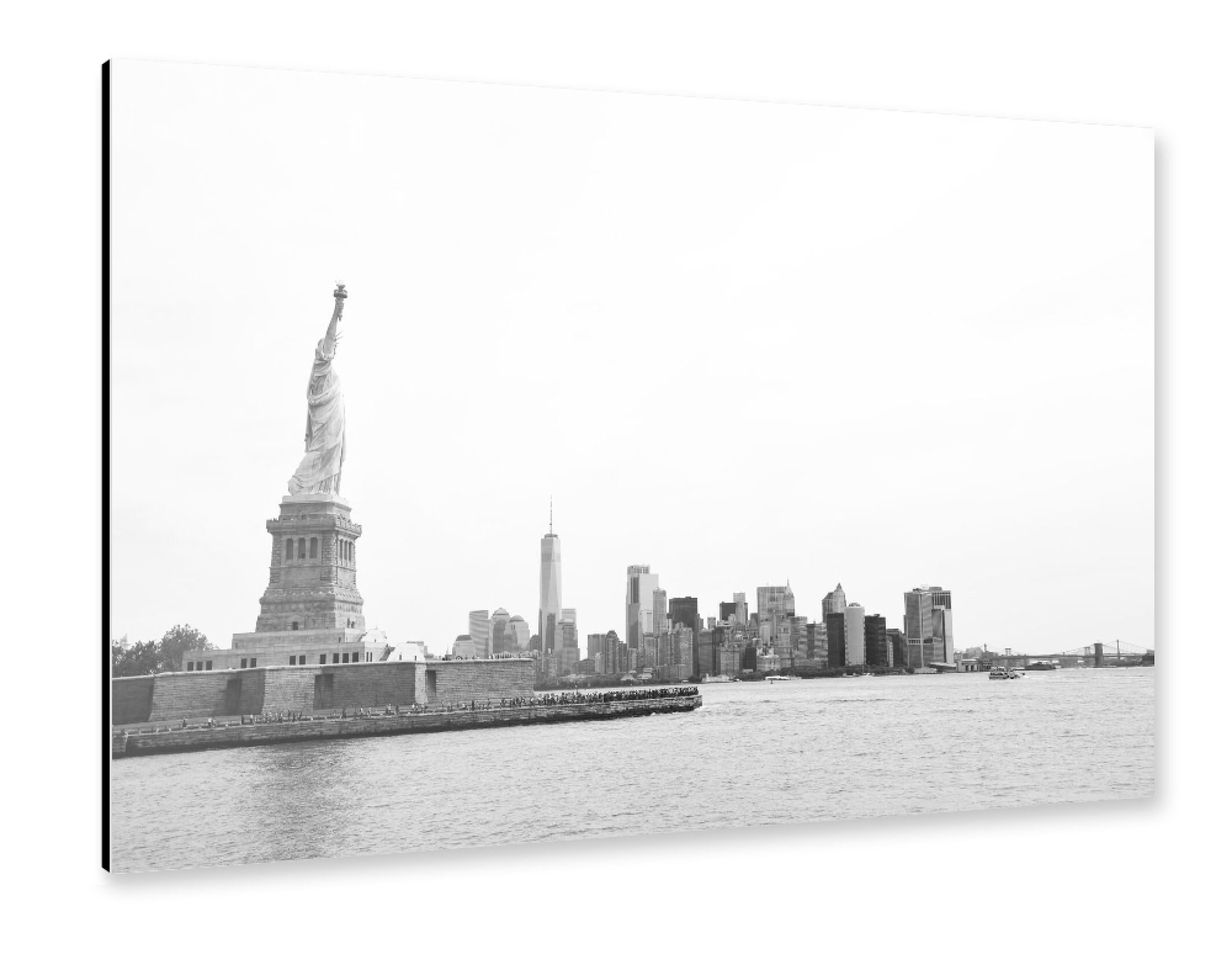 Alu-Dibond "New York Panorama" 30x20 cm artboxONE