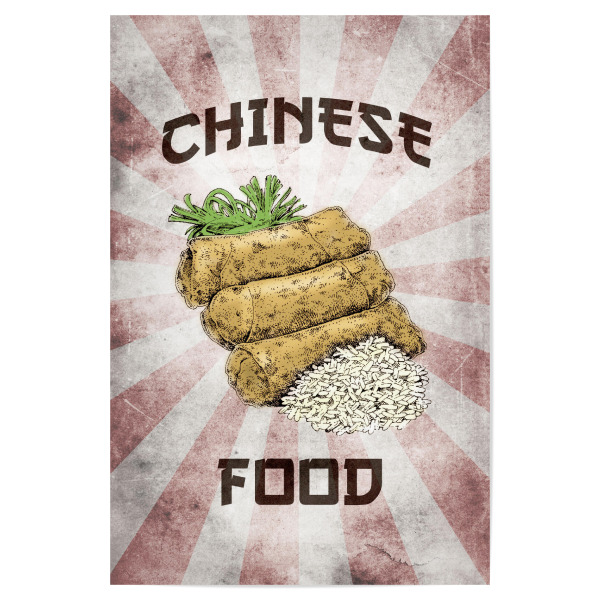 Poster 30x20 cm "Chinese Food vintage" artboxONE - Essen & Trinken,Reise / Asien,Städte / Shanghai,Für Mama,Essen & Trinken / Obst & Gemüse