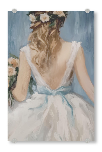 Acrylglasbild "Braut im Hochzeitskleid" artboxONE - Abstrakt,Liebe,Fashion,Festivals
