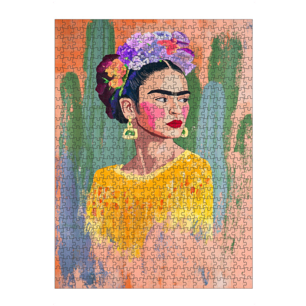 Puzzle Ravensburger "Kahlo und Kakteen" artboxONE - Floral,Abstrakt,Menschen