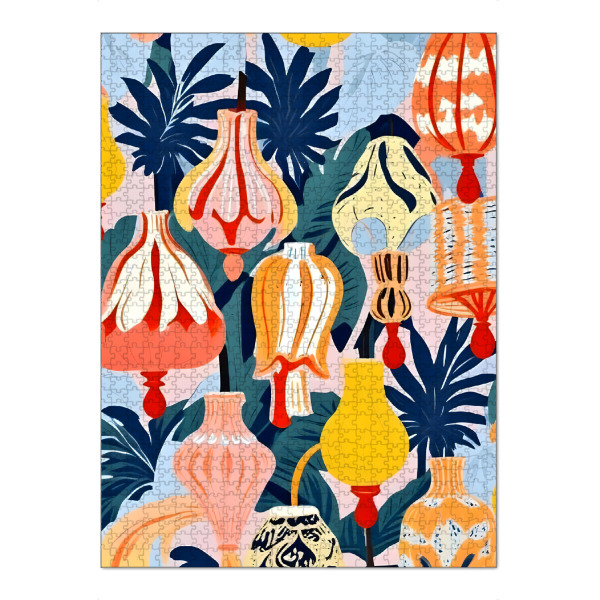 Puzzle Ravensburger "Lass es Lampen geben" artboxONE - Abstrakt