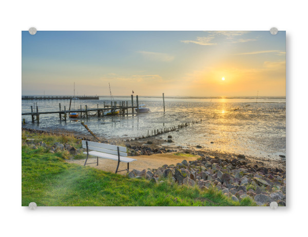 Acrylglasbild "Ein Platz am Wattenmeer" artboxONE - Natur,Reise,Reise / Strand und Meer