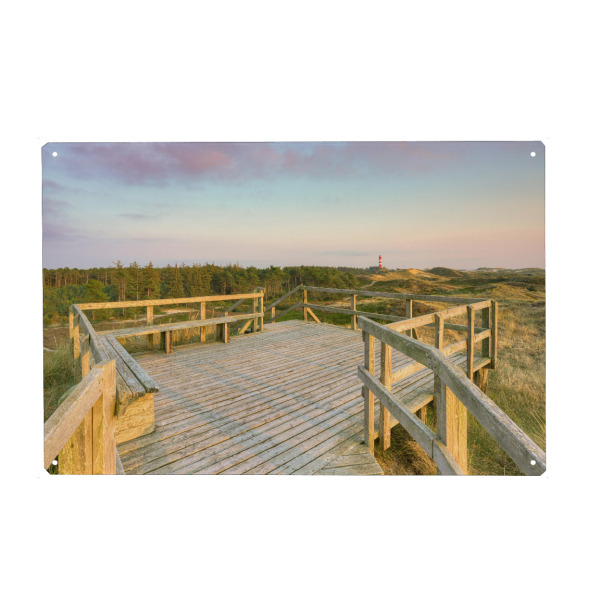Holzbild "Aussichtsplattform auf Amrum" artboxONE - Natur,Reise,Architektur,Reise / Strand und Meer