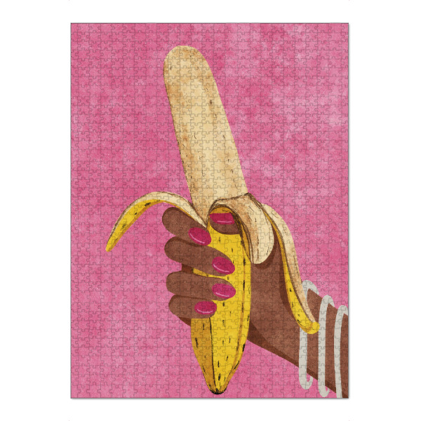 Puzzle Ravensburger "Banana" artboxONE - Liebe,Für Papa,Männer,Essen & Trinken / Obst & Gemüse