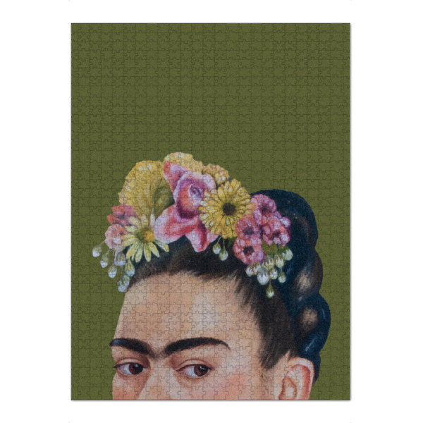 Puzzle Ravensburger "Halbe Frida grün" artboxONE - Natur,Floral,Menschen