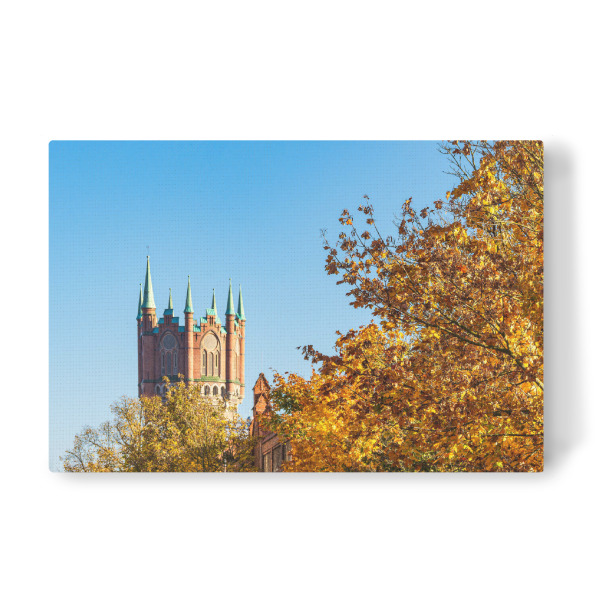 Leinwandbild "Wasserturm in Rostock im Herbst" artboxONE - Städte,Natur,Reise,Architektur