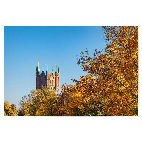 Poster "Wasserturm in Rostock im Herbst" artboxONE - Städte,Natur,Reise,Architektur