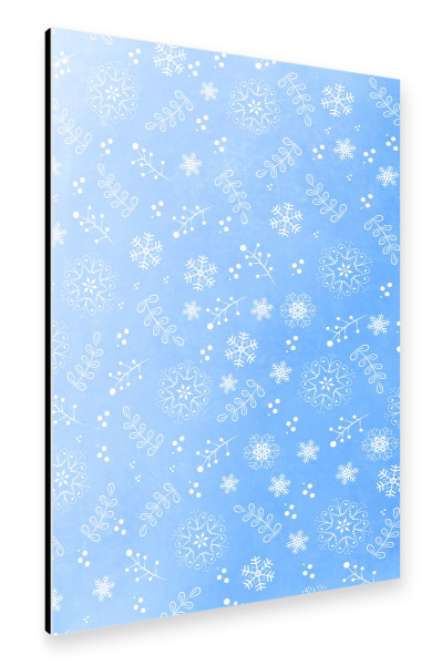 Alu-Dibond "Wintermuster: Eiskristalle" 30x20 cm artboxONE