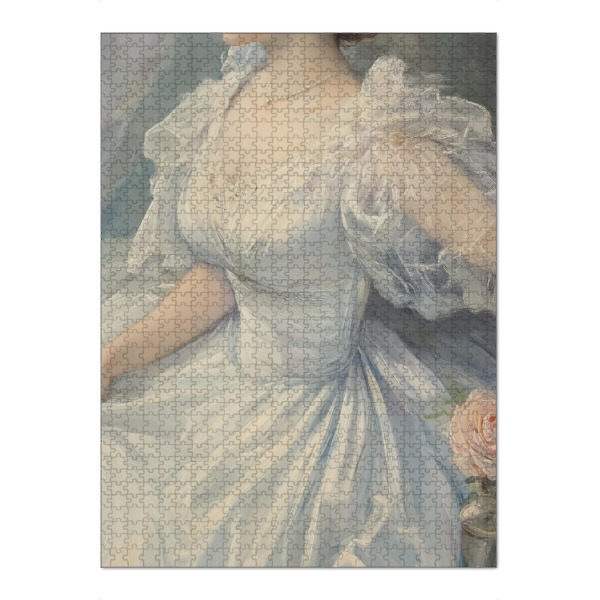 Puzzle Ravensburger "Viktorianisches weißes Kleid" artboxONE - Menschen,Liebe,Fashion,Für Mama