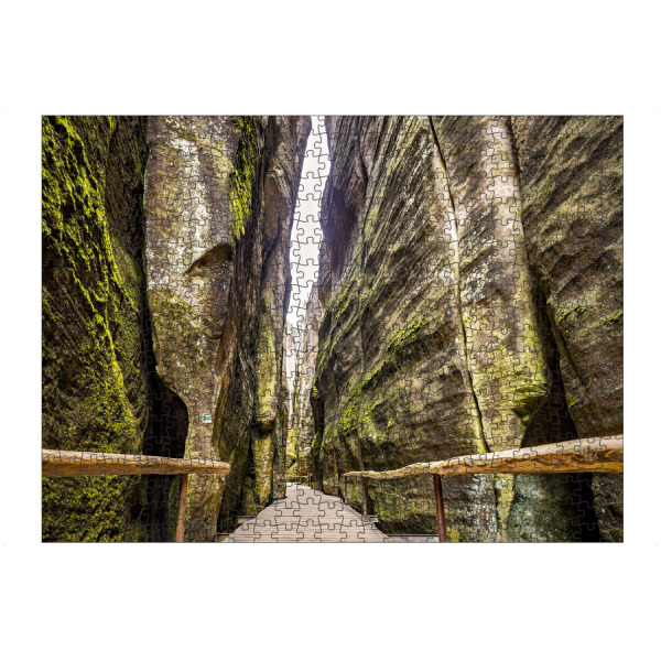 Puzzle Ravensburger "Felsenstadt bei Aderbach" artboxONE - Natur - Adersbach,Böhmen,Tschechien,Braunauer bergland,Weckelsdorfer felsenstadt,Felsen