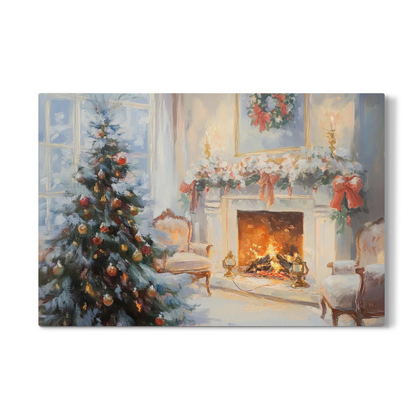 Galerie-Print "Kamin im Wohnzimmer" 30x20 cm artboxONE