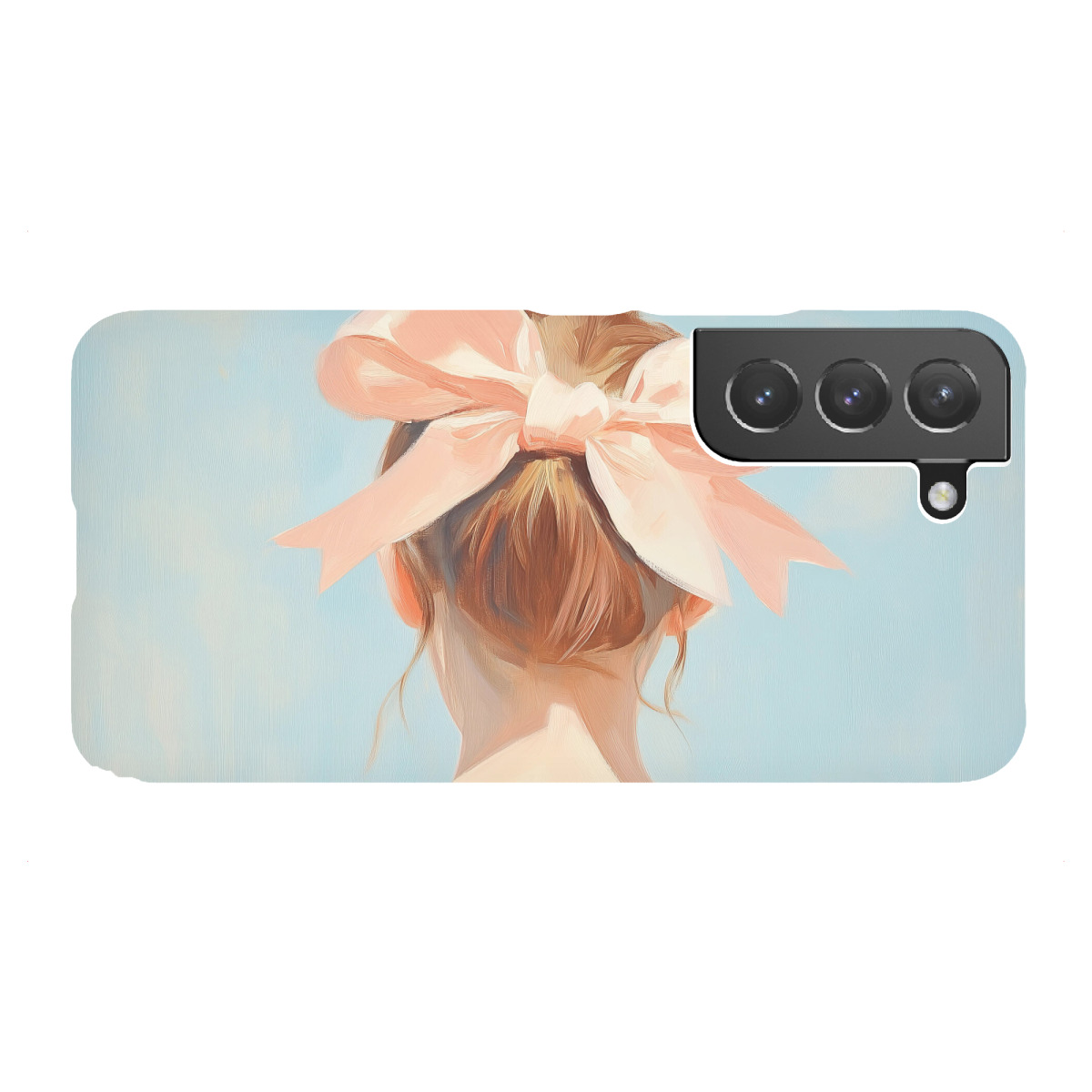 Samsung Galaxy "Das Mädchen mit rosa Schleife" Premium-Case Handyhülle artboxONE