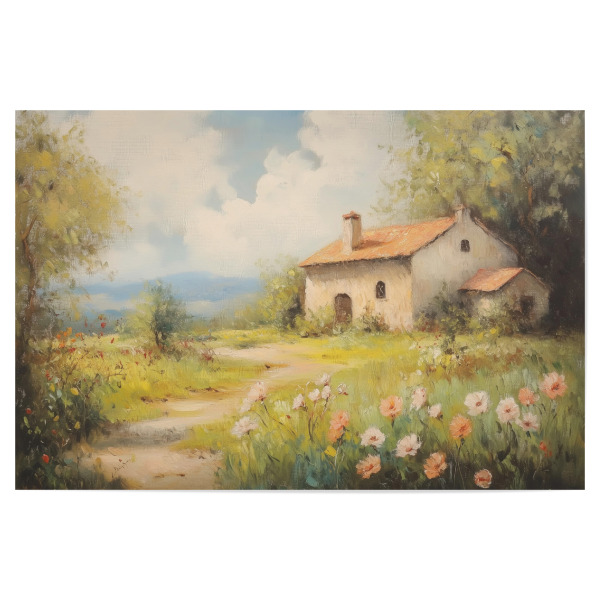 Poster "Countryside house" artboxONE - Natur,Reise - Haus,Bauernhausdekor,Bauernhaus,Landschaft