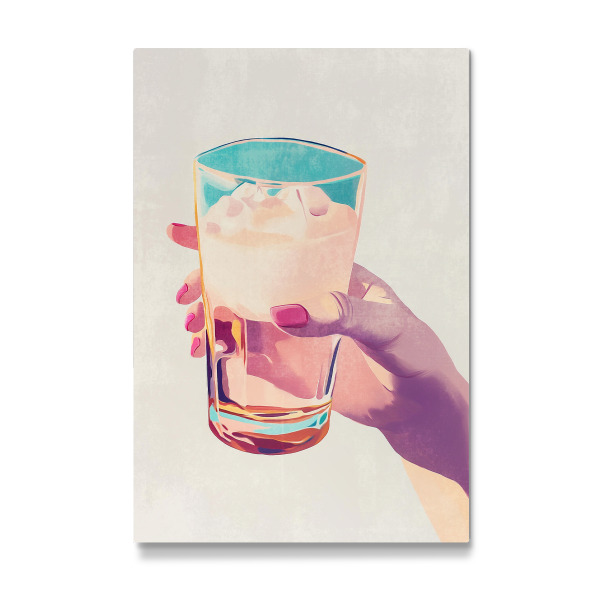 Galerie-Print "Feminine Hand mit Glas" 30x20 cm artboxONE