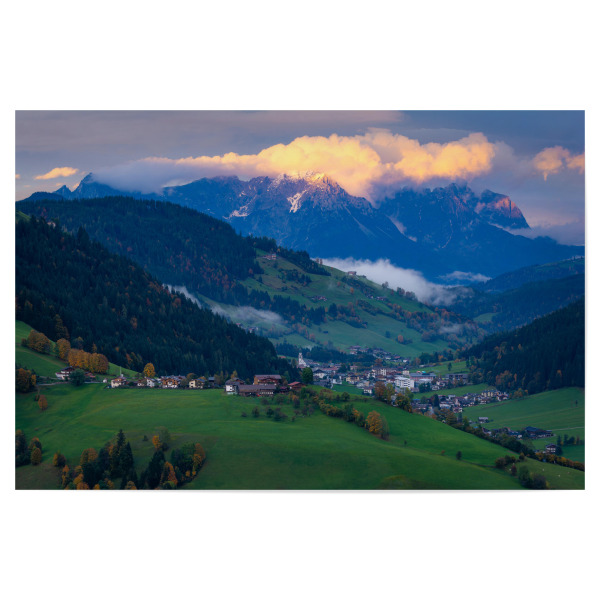 Poster "Herbstabend in Wildschönau" artboxONE - Natur,Reise