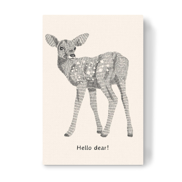 Leinwandbild "Hallo Schatz!" artboxONE - Für Kinder,Tiere