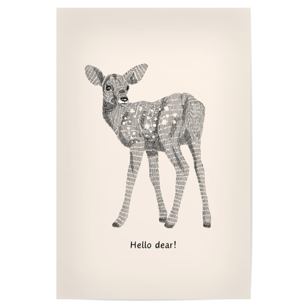 Poster "Hallo Schatz!" artboxONE - Für Kinder,Tiere