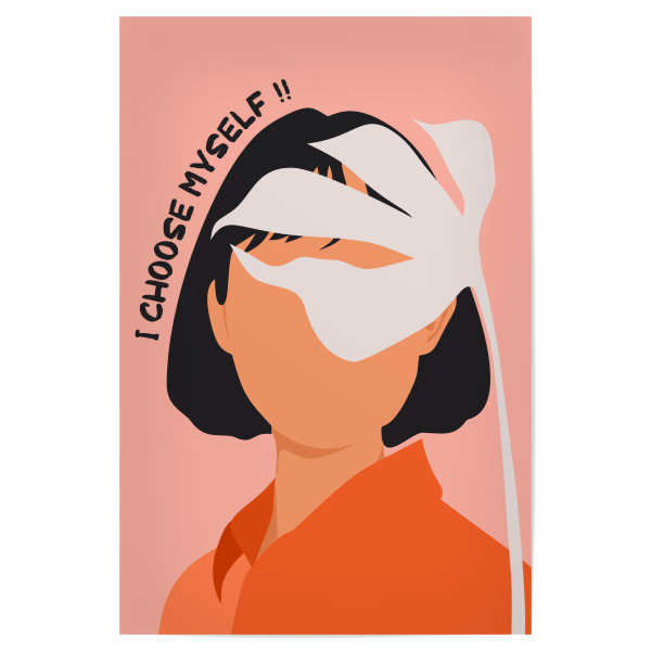 Poster "Kunst der inneren Stärke" artboxONE - Floral,Abstrakt,Menschen