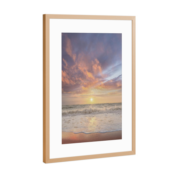 Poster mit Rahmen Kupfer "Nachdenken über die Dämmerung" artboxONE - Natur,Reise / Strand und Meer