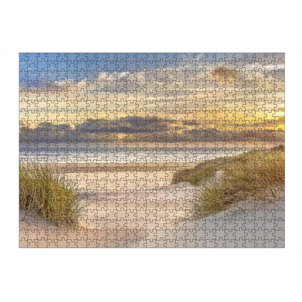 Puzzle Ravensburger "Rosa Sandsonnenuntergang" artboxONE - Natur,Reise / Strand und Meer - Strand,Küste,Küste,Fotograf - Bild strand