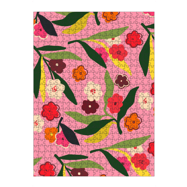 artboxONE Puzzle "Retro-Blumenfelder" artboxONE - Floral