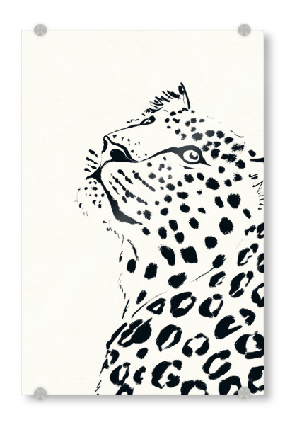 Acrylglasbild "Jaguar in Tinte" artboxONE - Natur,Tiere