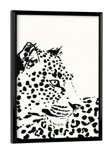 Poster mit schwarzem Rahmen "Monochrome Majestät" artboxONE - Natur,Tiere